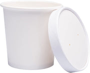 Pot with White Paper Lid without Plastic 480ml (25 Units)