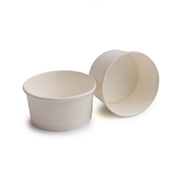 Vaso Cartón Helado Blanco (50 Uds)
