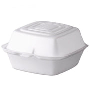 Caixa para Hambúrguer em Bagaço de Cana Branco Produtos Biodegradáveis Brasão Rosa