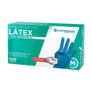 LUVA LATEX AZUL ALTA PROTEÇÃO (CAIXA C/ 50 UND) Remova