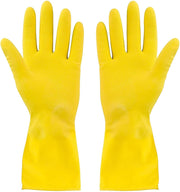 LUVA MENAGE AMARELA MATERIAL E EQUIPAMENTO DE LIMPEZA Brasão Rosa