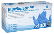 LUVA NITRIL SINTETICA SEM PÓ AZUL (CAIXA C/ 100 UN Remova