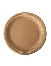 PRATOS DE CARTÃO KRAFT CASTANHO Produtos Biodegradáveis Brasão Rosa