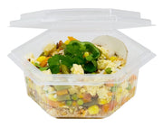 TERRINA PLÁSTICA HEXAGONAL C/ TAMPA Embalagens e Produtos de Plástico Brasão Rosa