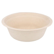 TIGELA / SALADEIRA BRANCA SEM TAMPA CANA DE AÇUCAR Produtos Biodegradáveis Brasão Rosa 950ML Creme