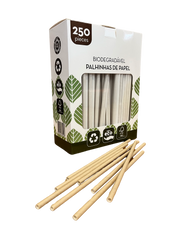 Listed Paper Straw 0.6x20cm individually packaged (250 Units)