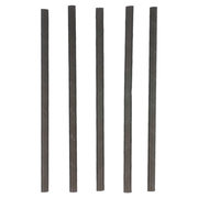 Straight Paper Straws 0.6x14cm Black (100 Units)