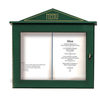 Luminous Menu Holder 60x65x8cm Green Wood (1 Unit)