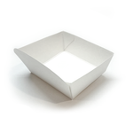 BARQUETA 180X180X33 BRANCA EMBALAGEM COM 100 UNIDADES