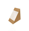 Caja Cuña Triangular con Ventana para Bocadillos (50 Uds)