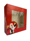 Caja de Cartón con Ventana Motivo Navideño (50 Uds)