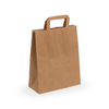 Bolsa de Papel Kraft para Llevar con Asa 22+10x29 (50 Uds)