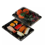 Plastic Box with Lid Pet for Sushi (50 Units)