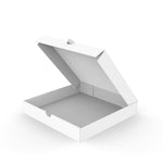 Caja Cartón Micro Corrugado Blanco para Pizza (100 Uds)