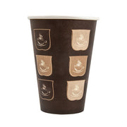 COPO CARTÃO PARA CAFÉ GENÉRICO Produtos Biodegradáveis Brasão Rosa 210ML 