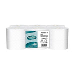 Jumbo Toilet Paper 2 Sheets Laminated Amoos 90 Meters (12 Unit)